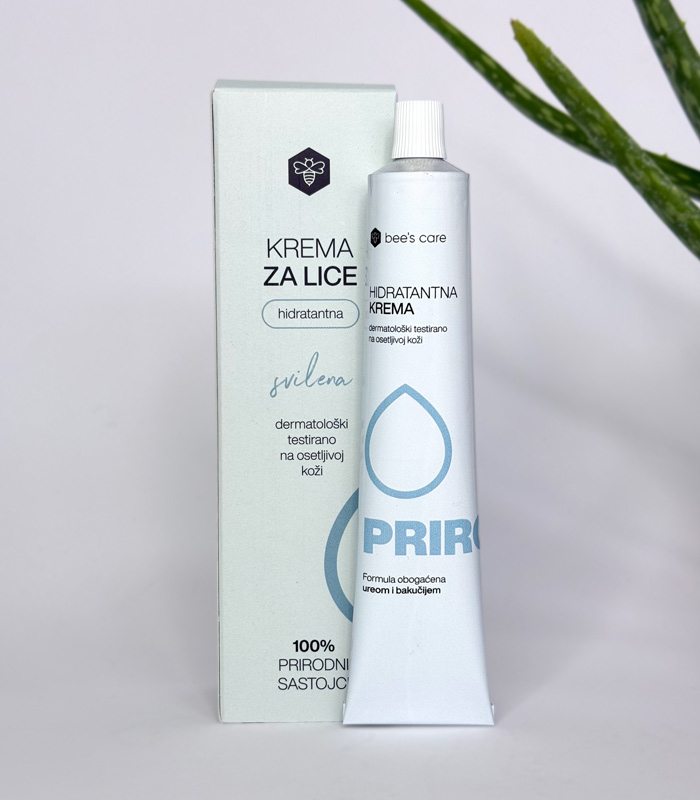 Hidratantna-Krema-Tuba Hidratantna krema za lice sa aloja vera gelom i bakučijem - Slika 1